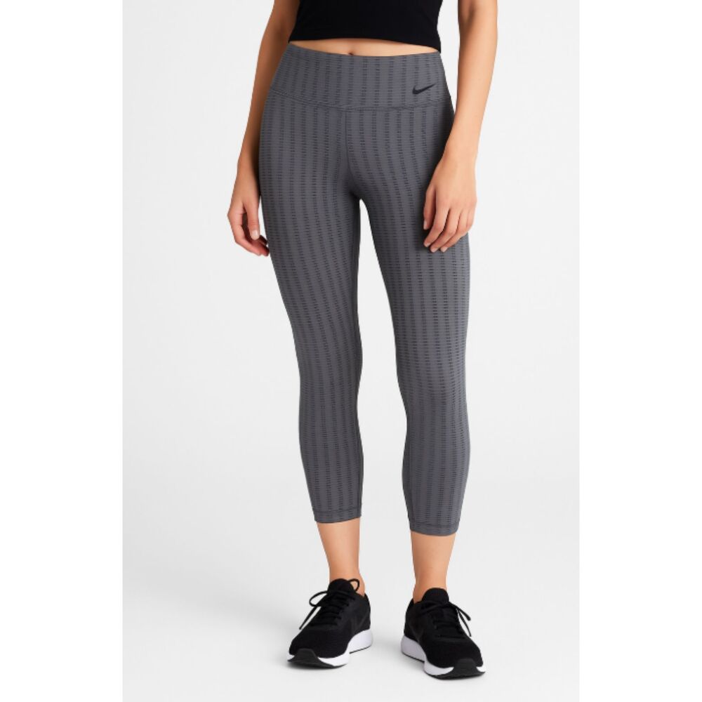 Nike Women’s Dri-Fit Gray Crop Leggings Small Activewear Yoga Training Pants